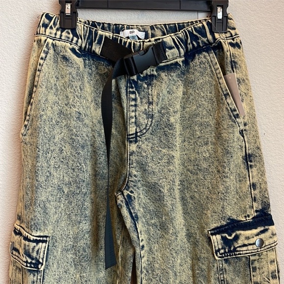 NWT BP Pride Gender Inclusive Belted Denim Cargo Pants Size Small - Picture 5 of 11